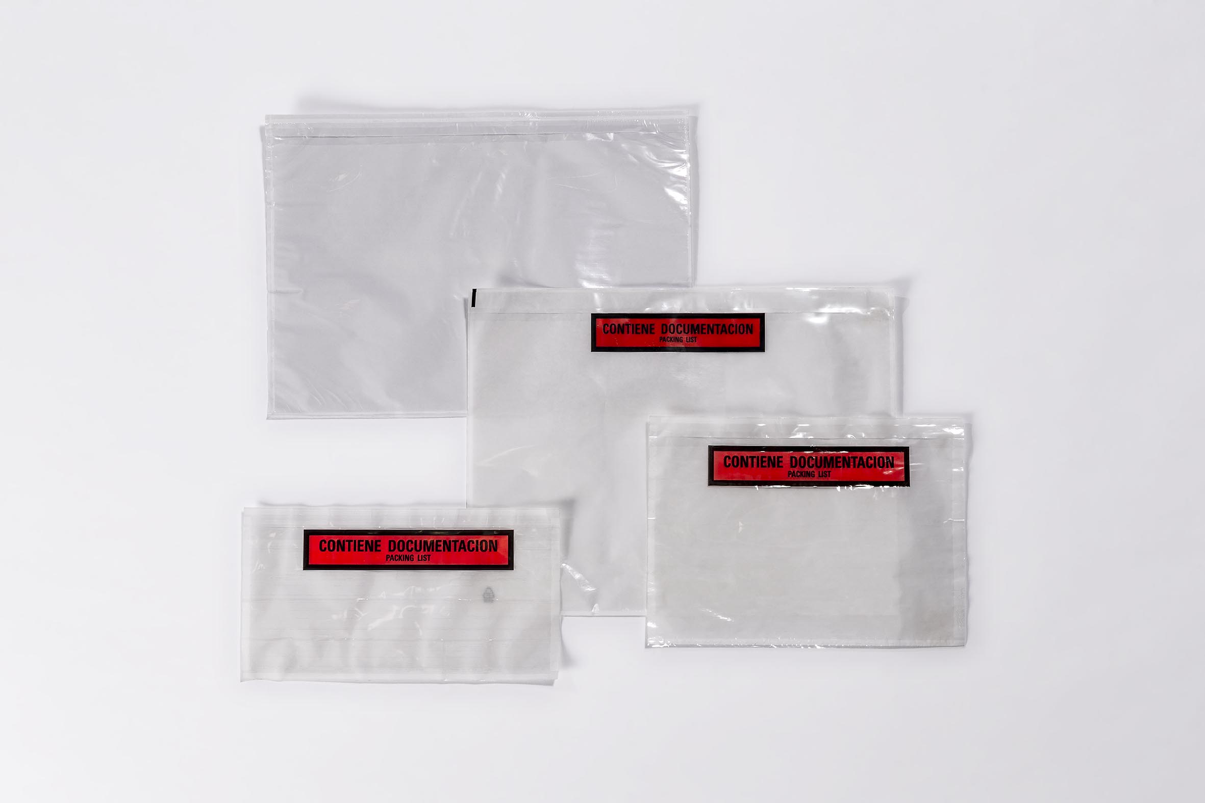Sobres adhesivos porta documentos anónimos (225 x 165 mm)